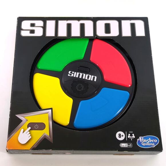 Simon Electronic Memory Game 2020 With Box & Instructions Hasbro Gaming Ages 8+ - Picture 1 of 3